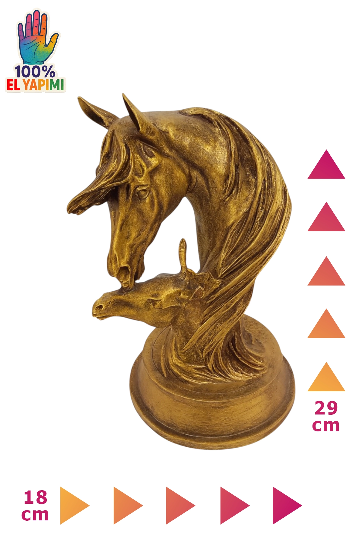 Taylı At Biblo - Altın