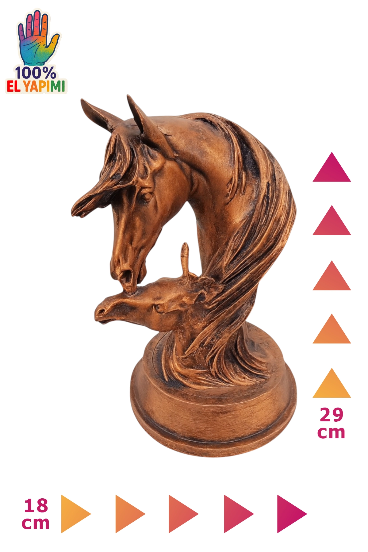 Taylı At Biblo - Bronz