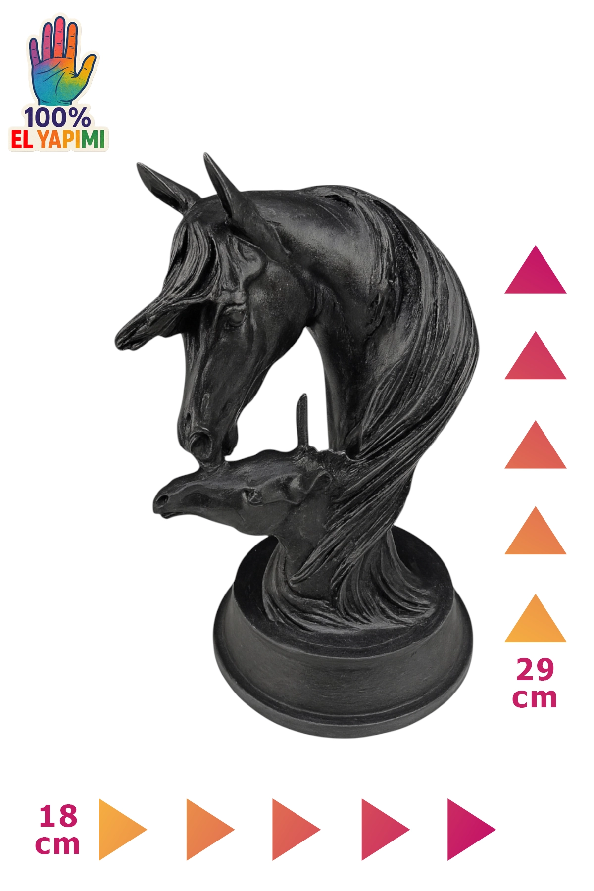 Taylı At Biblo - Siyah