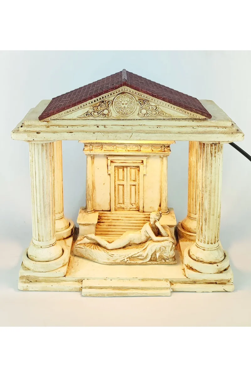 Antik Roma Reclining Naiad Dekoratif Konik Tütsülük Işıklı - Görsel 6