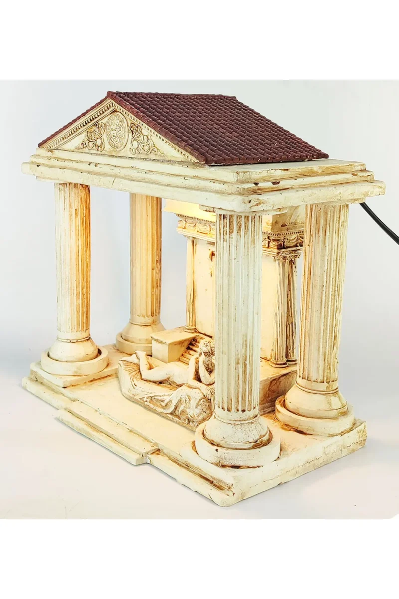 Antik Roma Reclining Naiad Dekoratif Konik Tütsülük Işıklı - Görsel 2