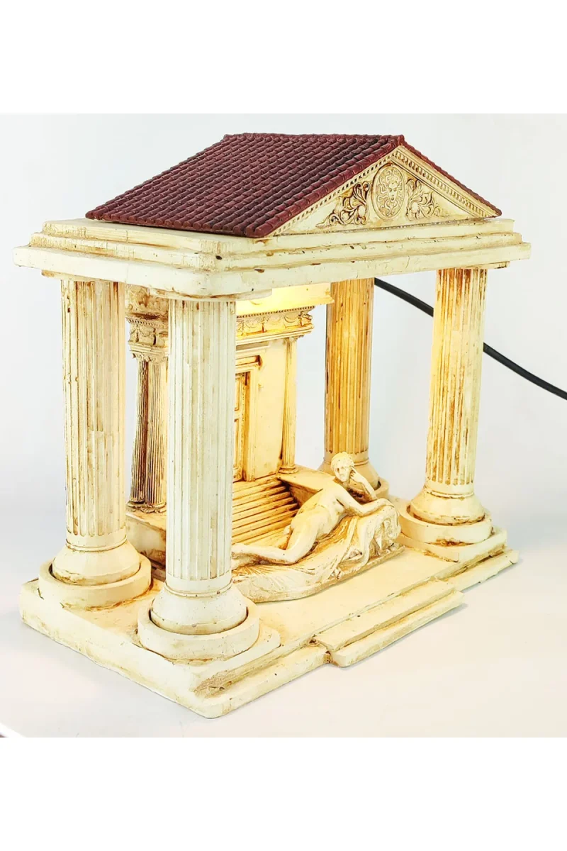 Antik Roma Reclining Naiad Dekoratif Konik Tütsülük Işıklı - Görsel 3