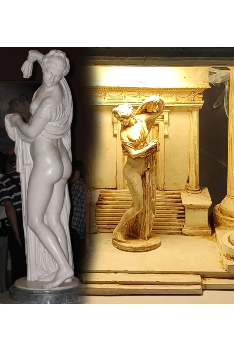 Antik Roma Afrodit Dekoratif Konik Tütsülük Işıklı - Görsel 6