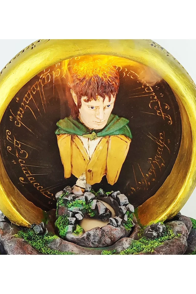 Güç Yüzüğü Frodo Geri Akış Tütsülük ve Işıklı Mumluk - Görsel 5