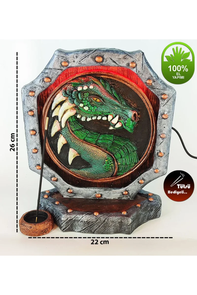 Dragon Shield Konik Tütsülük Işıklı
