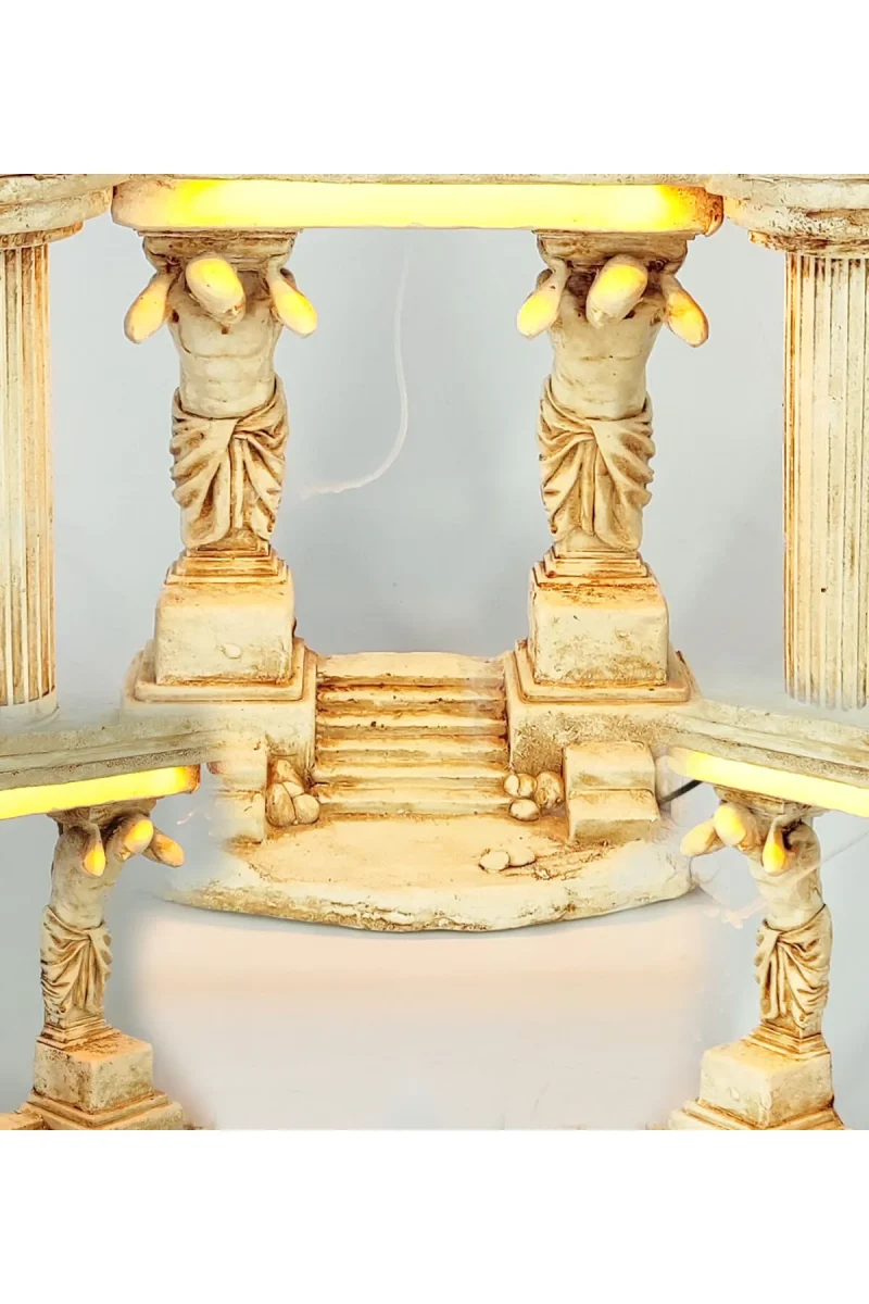 Antik Roma Atlas Dekoratif Geri Akış Tütsülük Işıklı - Görsel 2