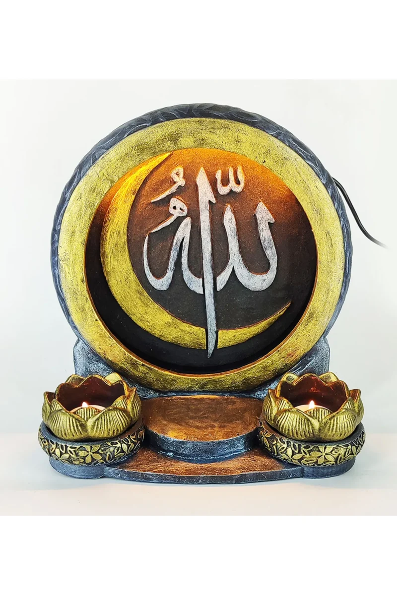 Allah Dekoratif Işıklı Mumluk - Görsel 6