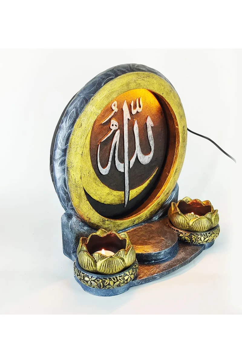 Allah Dekoratif Işıklı Mumluk - Görsel 2