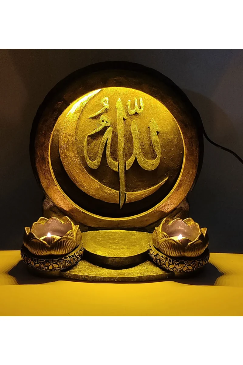 Allah Dekoratif Işıklı Mumluk - Görsel 4