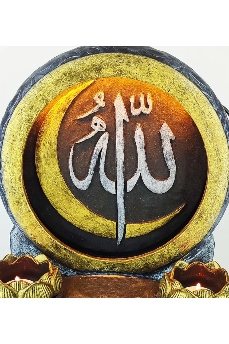 Allah Dekoratif Işıklı Mumluk - Görsel 5