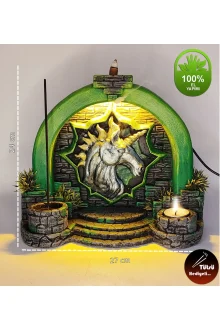 Antik Kapı Unicorn Geri Akış ve Çubuk Tütsülük (Işıklı)