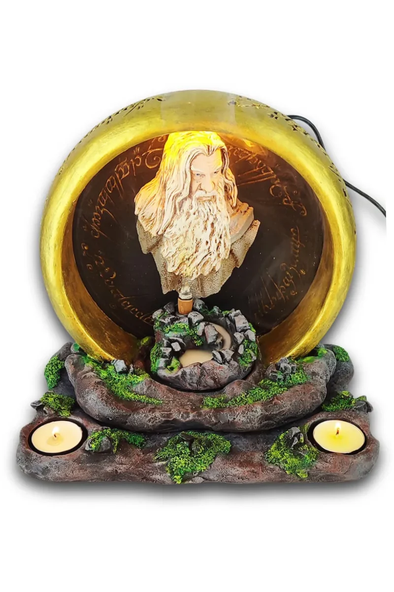 Güç Yüzüğü Gandalf Geri Akış Tütsülük ve Işıklı Mumluk