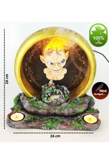 Güç Yüzüğü Gollum Geri Akış Tütsülük ve Işıklı Mumluk