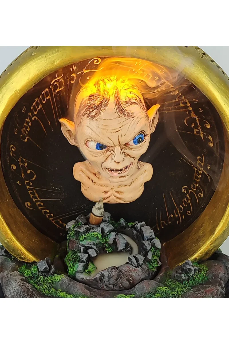 Güç Yüzüğü Gollum Geri Akış Tütsülük ve Işıklı Mumluk - Görsel 5