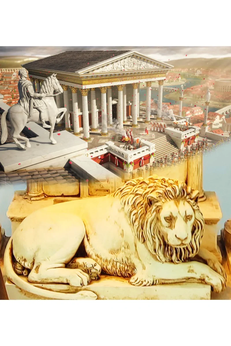 Antik Roma Aslan Dekoratif Konik Tütsülük Işıklı - Görsel 5