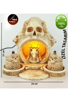 Kurukafa Işıklı Geri Akış Tütsülük Naturel
