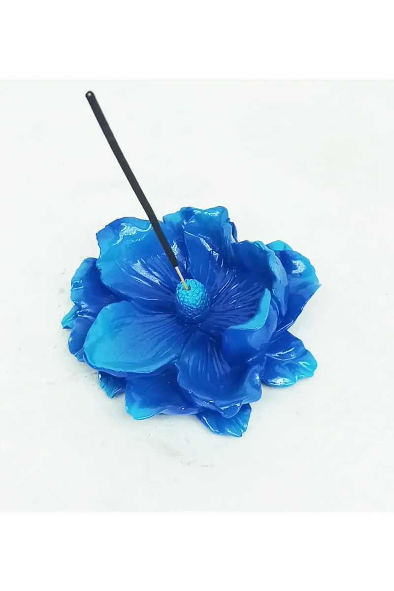 Lotus Çiçeği Konik Tütsülük - Mavi - Görsel 3