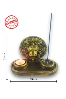 Aslan Çubuk Tütsülük ve Tealight - Altın