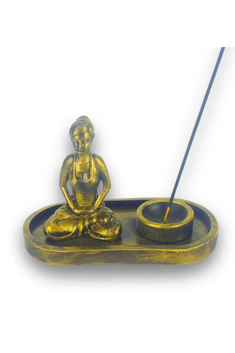 Yogacı Kız Çubuk Tütsülük ve Tealight - Altın - Görsel 5