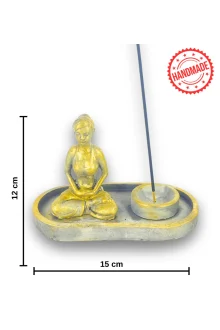 Yogacı Kız Çubuk Tütsülük ve Tealight - Beyaz