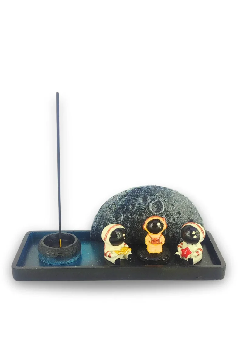 Dolunay Astronot Çubuk Tütsülük ve Tealight - Görsel 5