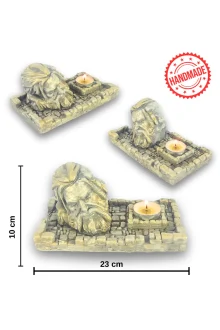 Zeus Çubuk Tütsülük ve Tealight - Beyaz