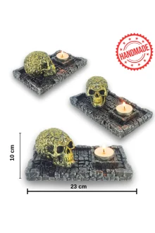 Kurukafa Küçük Çubuk Tütsülük ve Tealight - Altın