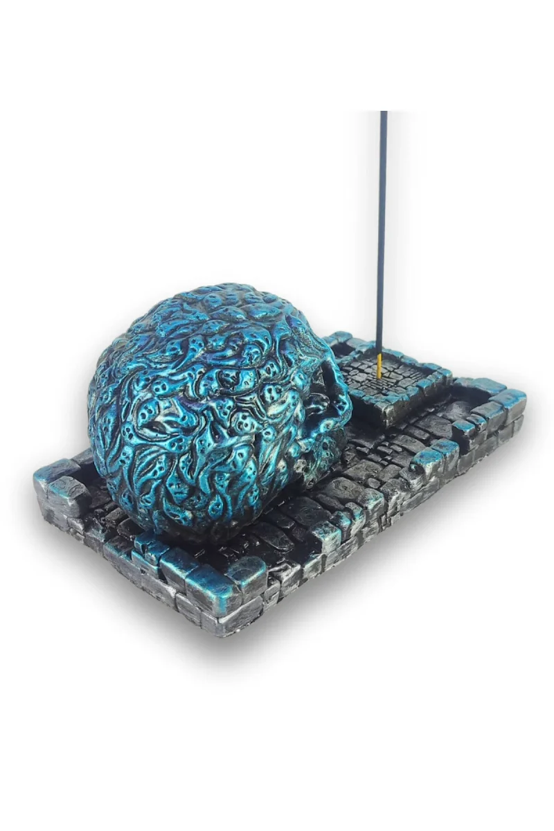 Kurukafa Büyük Çubuk Tütsülük ve Tealight - Mavi - Görsel 3