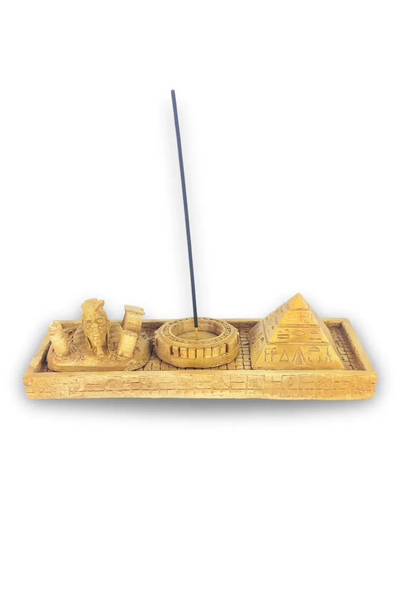 Antik Mısır Sphinx Piramit Çubuk Tütsülük ve Tealight - Görsel 5