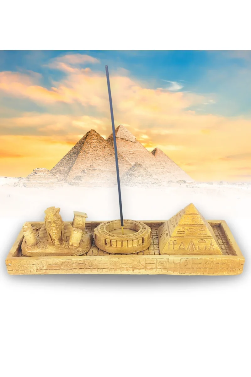 Antik Mısır Sphinx Piramit Çubuk Tütsülük ve Tealight - Görsel 2