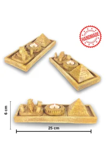 Antik Mısır Sphinx Piramit Çubuk Tütsülük ve Tealight
