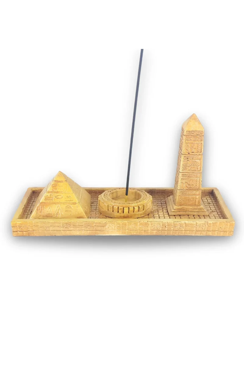 Antik Mısır Piramit Çubuk Tütsülük ve Tealight - Görsel 5