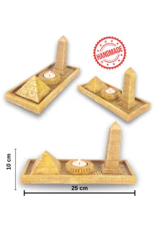 Antik Mısır Piramit Çubuk Tütsülük ve Tealight