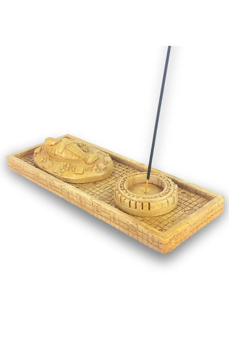 Antik Mısır Sarcophagus Lahit Çubuk Tütsülük ve Tealight - Görsel 3