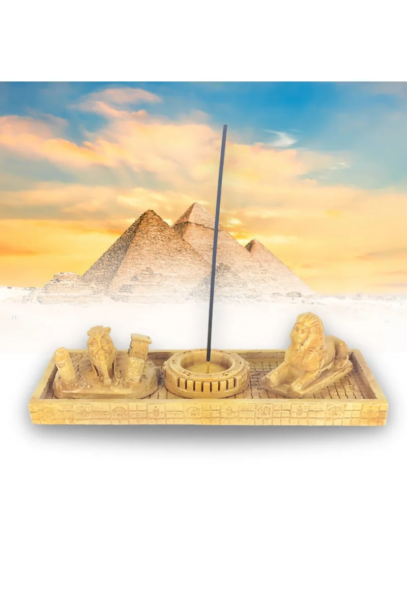 Antik Mısır Sphinx Çubuk Tütsülük ve Tealight - Görsel 2