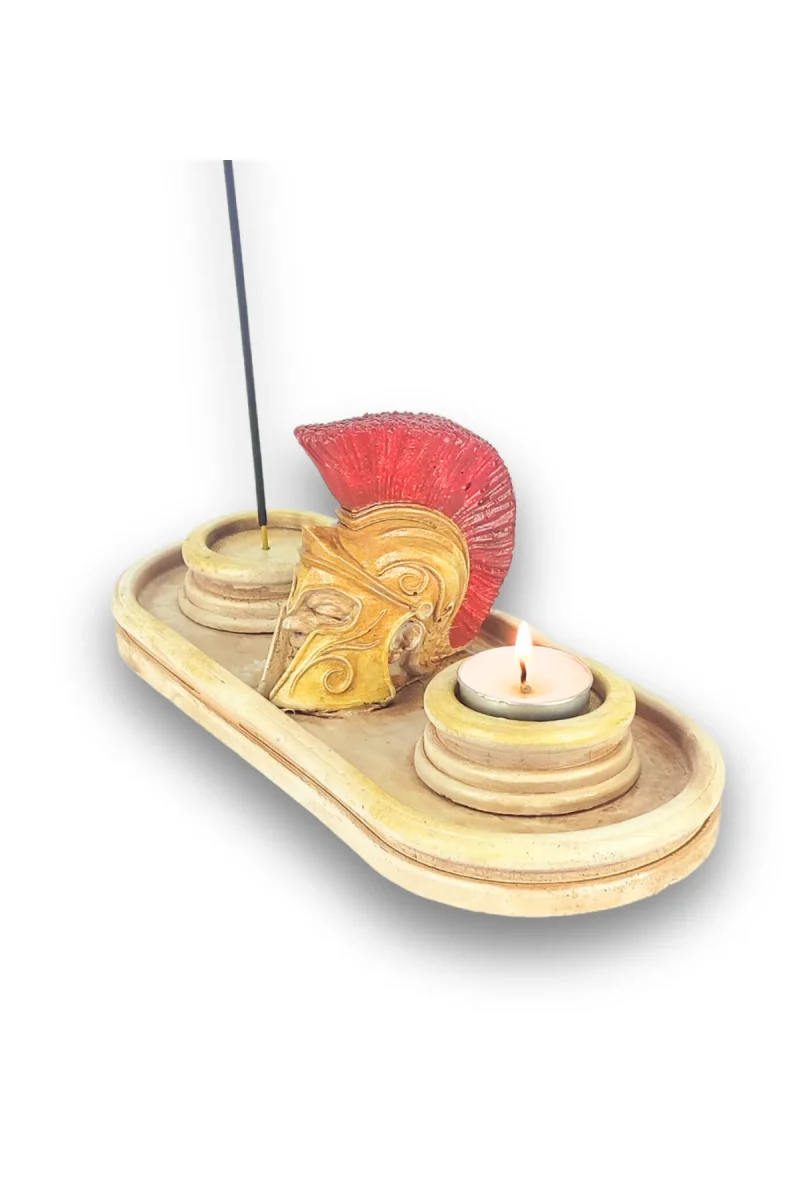Antik Roma Hector Çubuk Tütsülük ve Tealight - Görsel 3