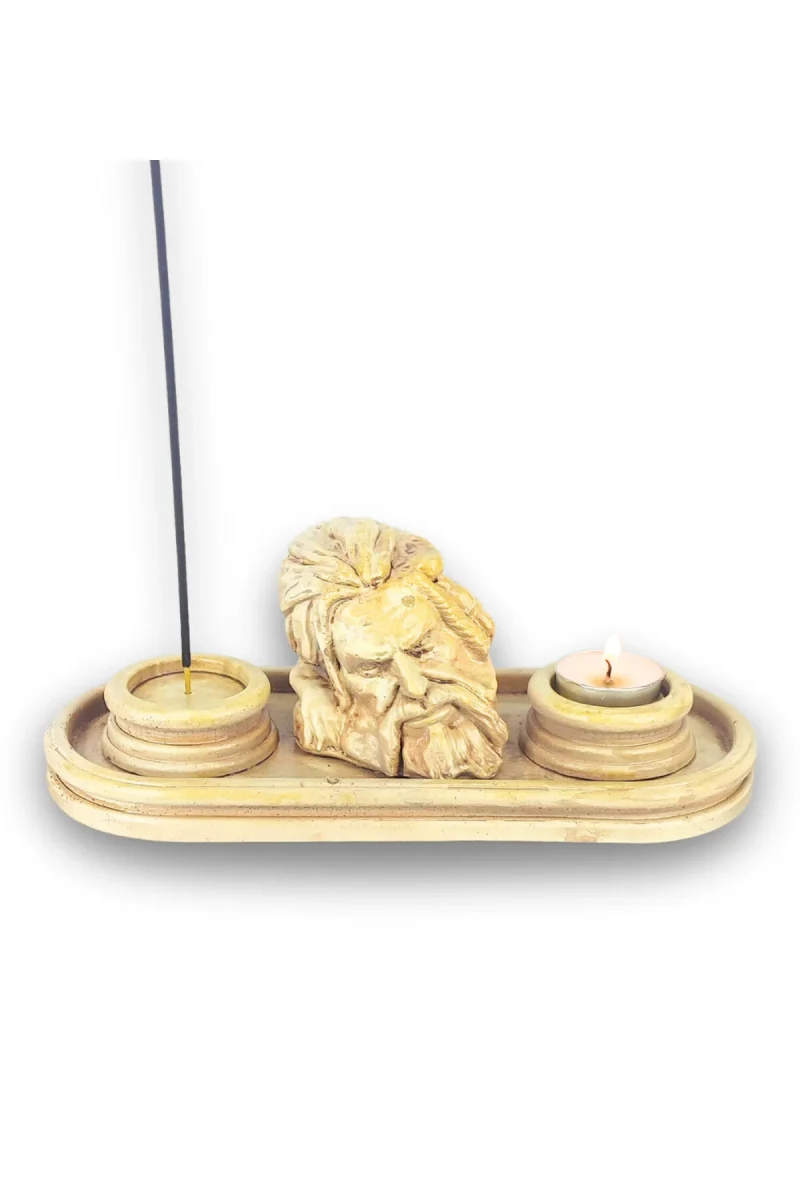 Antik Roma Zeus Çubuk Tütsülük ve Tealight - Görsel 5