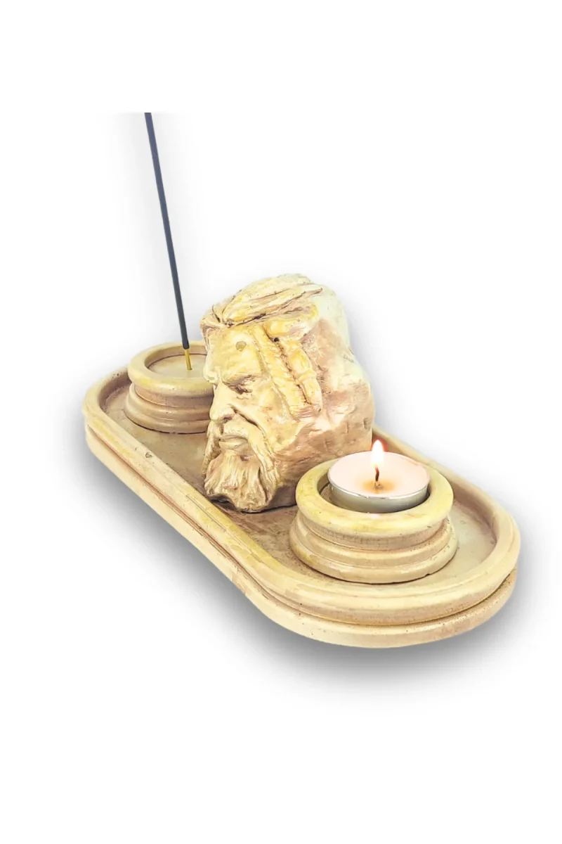 Antik Roma Zeus Çubuk Tütsülük ve Tealight - Görsel 3