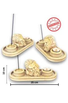Antik Roma Zeus Çubuk Tütsülük ve Tealight