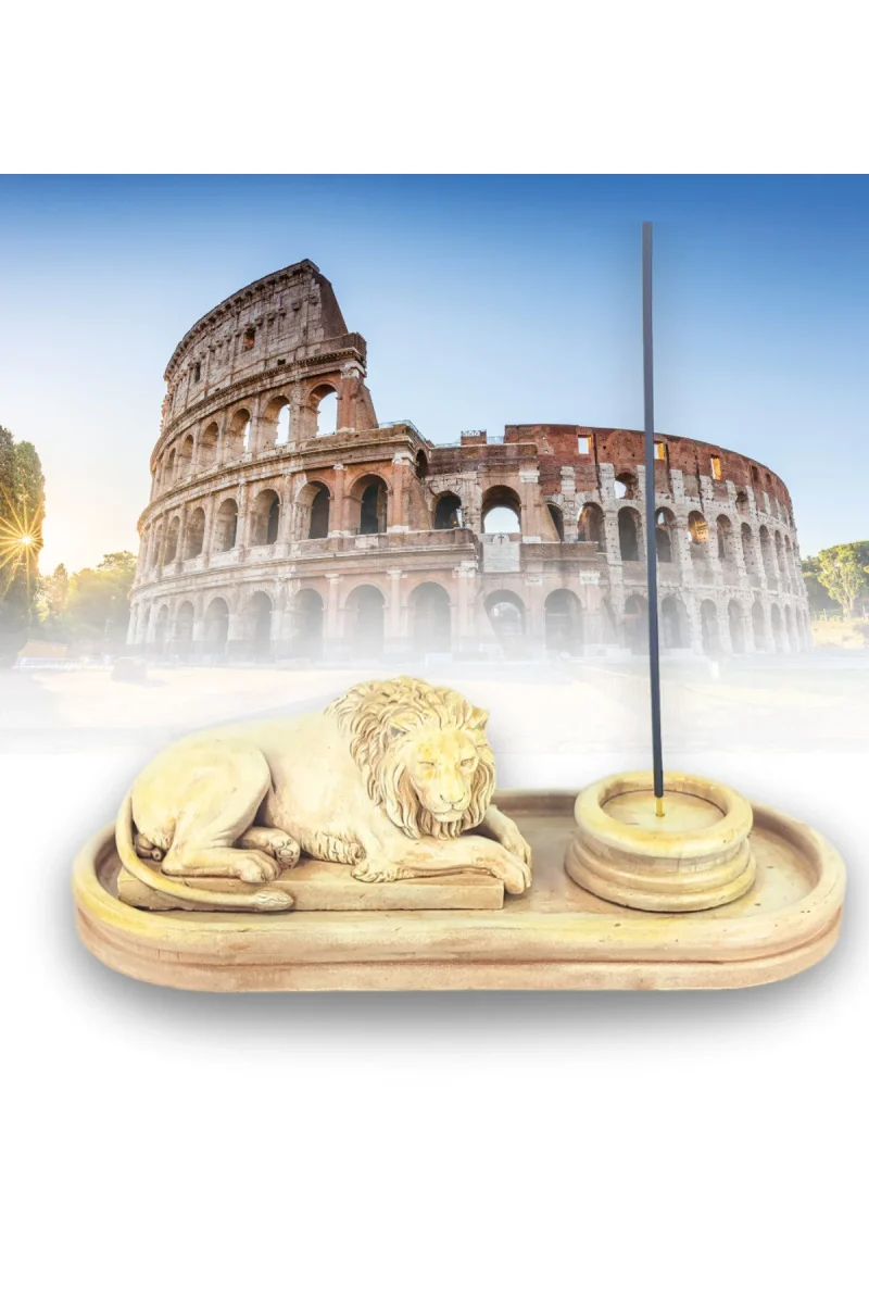 Antik Roma Aslan Çubuk Tütsülük ve Tealight - Görsel 2