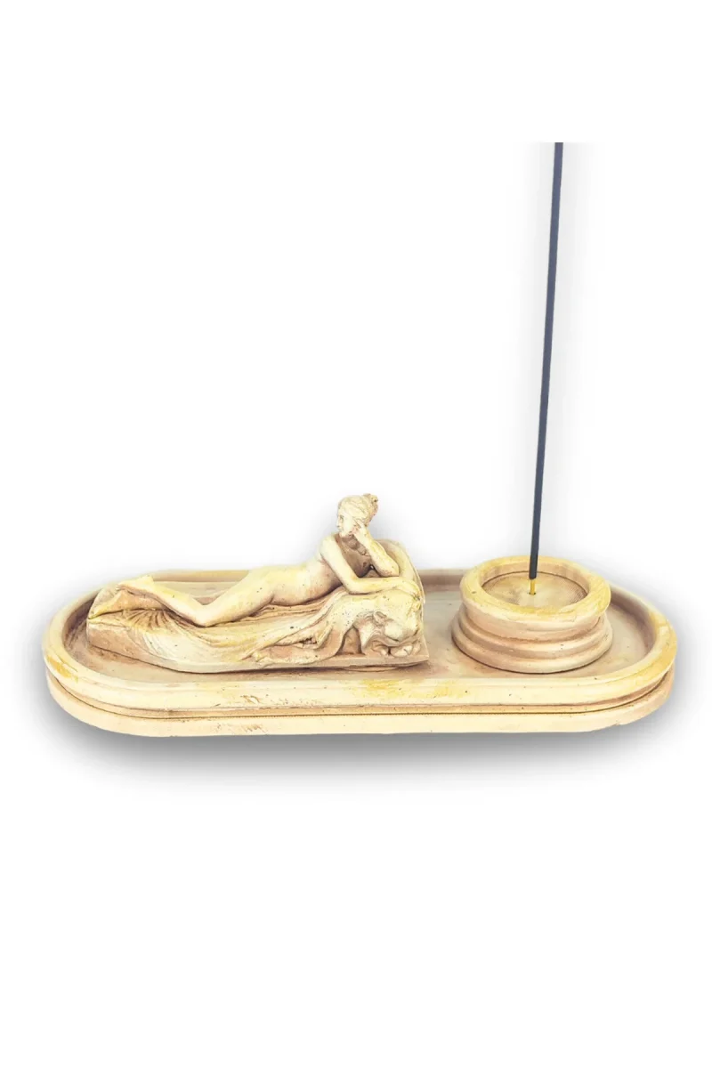 Antik Roma Reclining Naiad Çubuk Tütsülük ve Tealight - Görsel 5