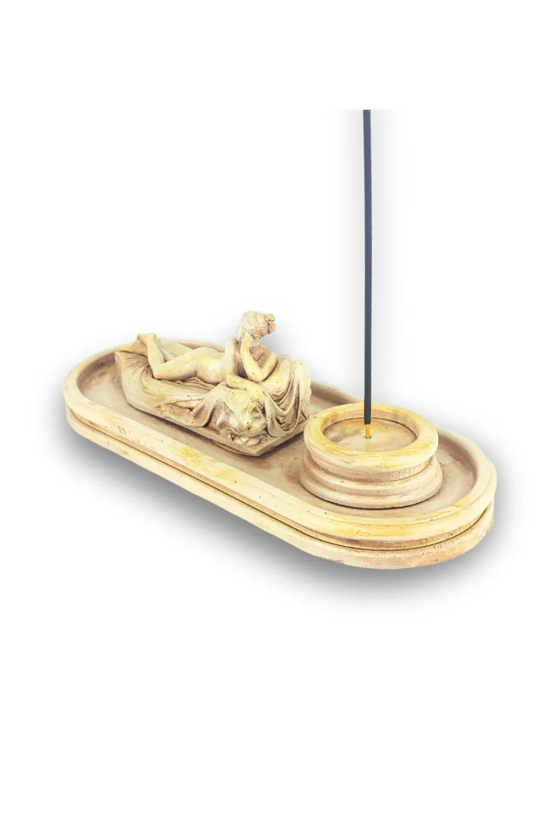 Antik Roma Reclining Naiad Çubuk Tütsülük ve Tealight - Görsel 3