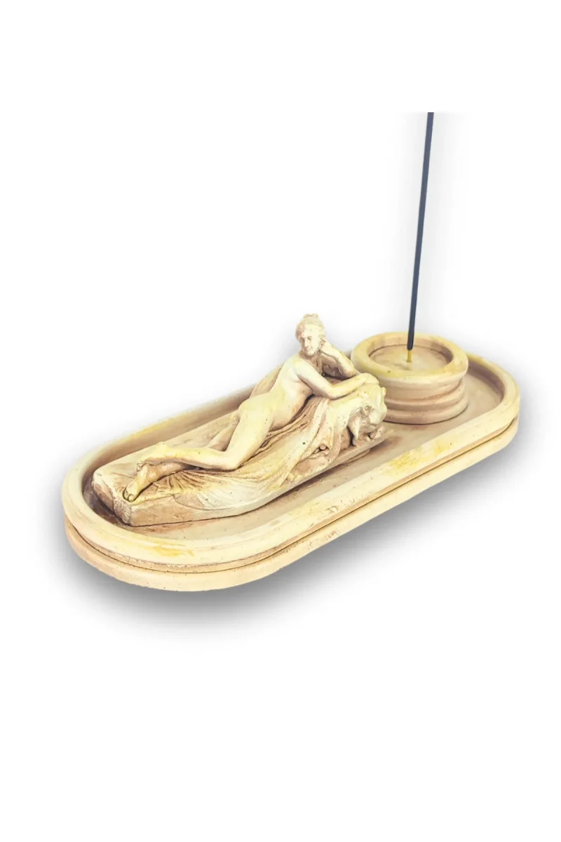 Antik Roma Reclining Naiad Çubuk Tütsülük ve Tealight - Görsel 4