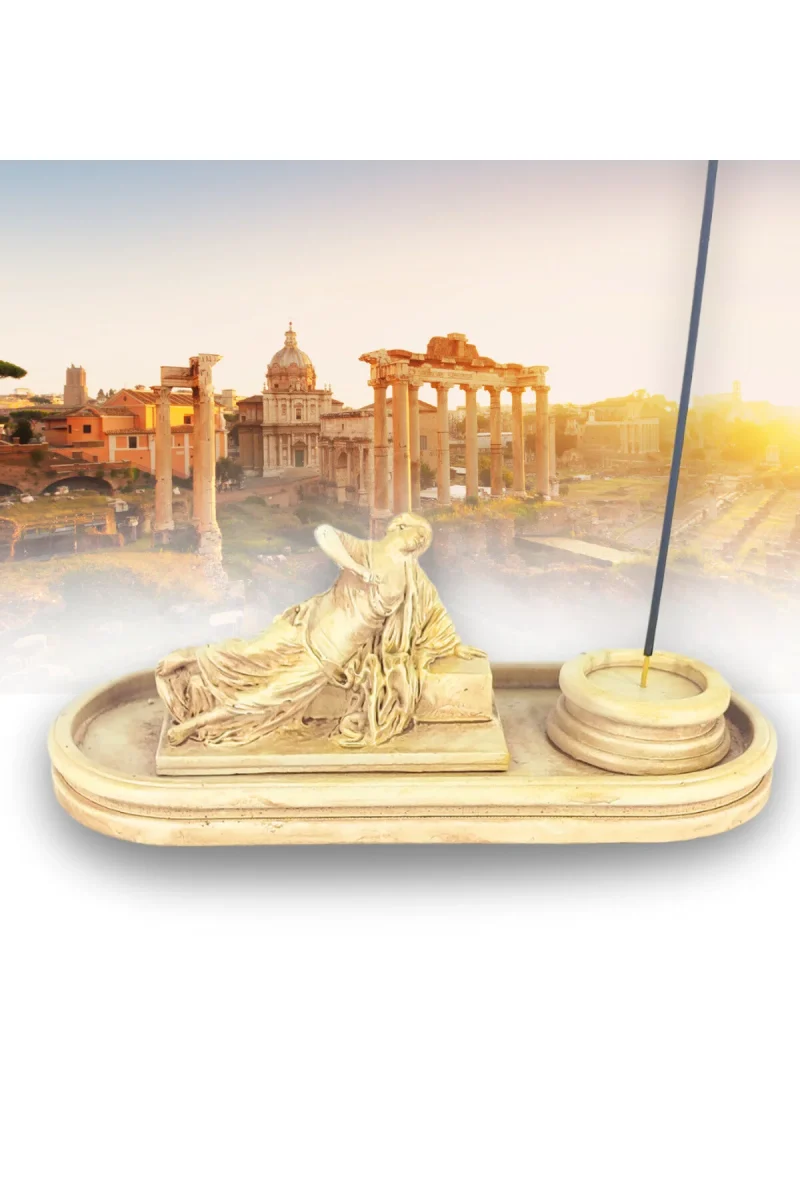 Antik Roma Figür Çubuk Tütsülük ve Tealight - Görsel 2