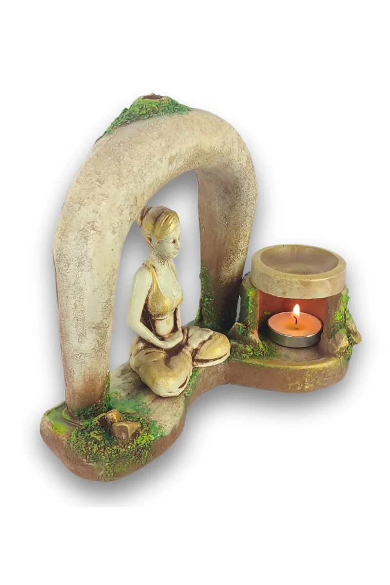 Yogacı Kız Buhurdanlık Geri Akış Tütsülük - Görsel 3