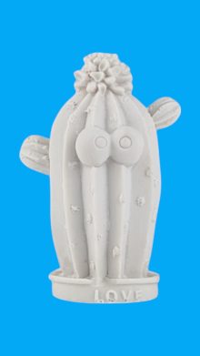 Mini Kaktüs Uzun Biblo Ham Polyester