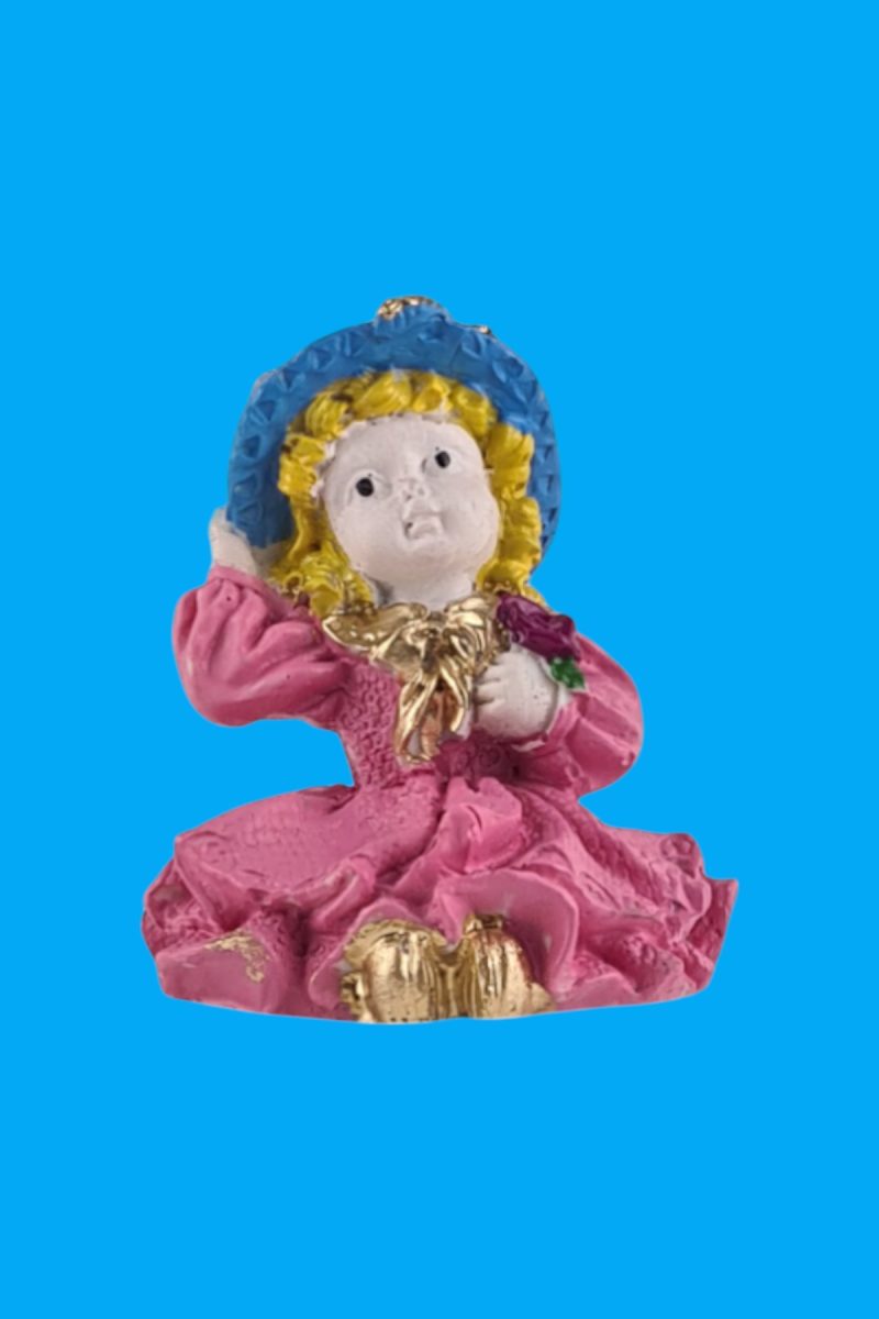 Şapkalı Kız Biblo Ham Polyester