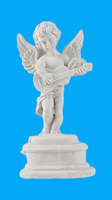 Gitar Çalan Melek Biblo Ham Polyester
