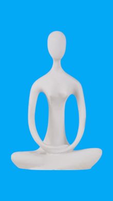 Yoga Yapan Kadın Biblo Ham Polyester