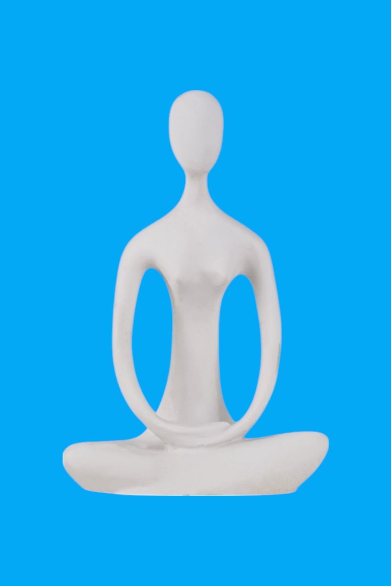 Yoga Yapan Kadın Biblo Ham Polyester